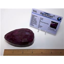 #14 - HUGE NATURAL RED RUBY & COA