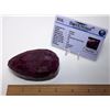 Image 1 : #14 - HUGE NATURAL RED RUBY & COA