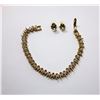 Image 1 : #20 - GOLD TONE WHITE TOPAZ TENNIS BRACELET