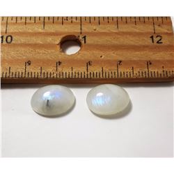 #15 - LOT OF 2 MATCHED MOONSTONE GEMSTONES