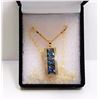 Image 1 : #7 - GOLD TONE MYSTIC TOPAZ PENDANT & CHAIN