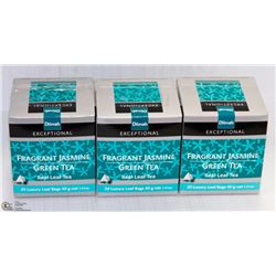 3 BOXES OF DILMAH TEA: FRAGRANT JASMINE GREEN TEA