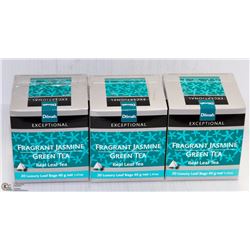 3 BOXES OF DILMAH TEA: FRAGRANT JASMINE GREEN TEA