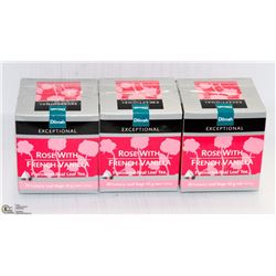 3 BOXES OF DILMAH TEA: ROSE WITH FRENCH VANILLA