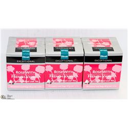 3 BOXES OF DILMAH TEA: ROSE WITH FRENCH VANILLA