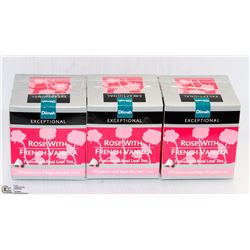 3 BOXES OF DILMAH TEA: ROSE WITH FRENCH VANILLA