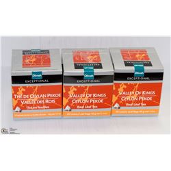3 BOXES OF DILMAH TEA: VALLEY OF KINGS CEYLON