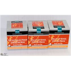 3 BOXES OF DILMAH TEA: VALLEY OF KINGS CEYLON