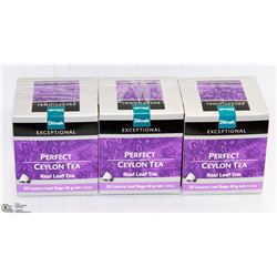 3 BOXES OF DILMAH TEA: PERFECT CEYLON TEA