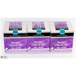 3 BOXES OF DILMAH TEA: PERFECT CEYLON TEA
