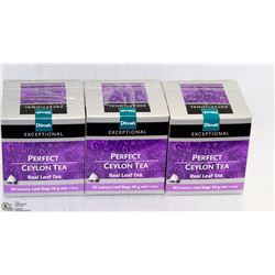 3 BOXES OF DILMAH TEA: PERFECT CEYLON TEA