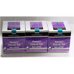 3 BOXES OF DILMAH TEA: PERFECT CEYLON TEA