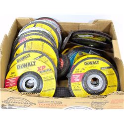 BOX OF 34 GRINDING & CUTOFF WHEELS/DISCS