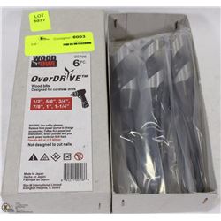 6PC WOOD OWL OVERDRIVE BIT KIT