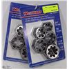 Image 1 : PAIR OF 5PC HEX DIE RETHREADING SETS