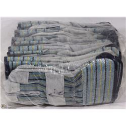 11 PAIRS OF SPLIT LEATHER WORK GLOVES