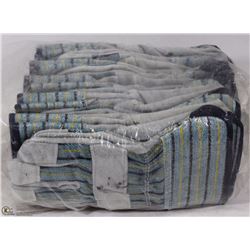 12 PAIRS OF SPLIT LEATHER WORK GLOVES