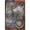 Image 1 : BOX OF BRASS FITTINGS, THREADED COUPLINGS AND MORE
