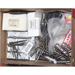 FLAT OF ASST DRIVE BITS, EXTENSIONS AND ADAPTERS