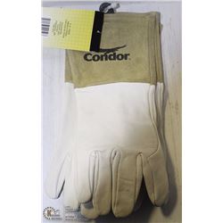 2 PAIRS OF LARGE CONDOR LEATHER WELDING GAUNTLETS
