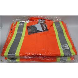 LOT OF 4- XXXL WATERPROOF HIVIS RIPSTOP JACKET