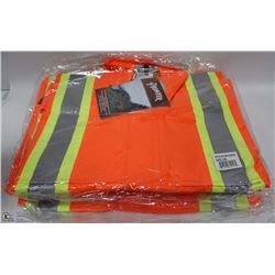 LOT OF 4- XXXL WATERPROOF HIVIS RIPSTOP JACKET