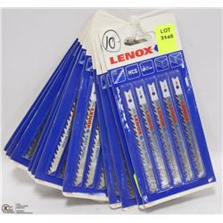 LOT OF 10 LENOX JIGSAW BLADES