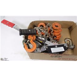 22KG CHAIN HOIST WITH CABLE COME ALONG