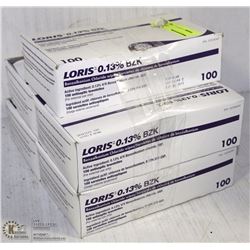 5 BOXES OF BENZALKONIUM CLORIDE WHITES, 100/BOX