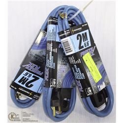 LOT OF THREE 6' -6" BLOCK HEATER EXTENSION CORDS