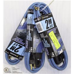 LOT OF THREE 6' -6" BLOCK HEATER EXTENSION CORDS