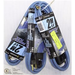 LOT OF THREE 6' -6" BLOCK HEATER EXTENSION CORDS