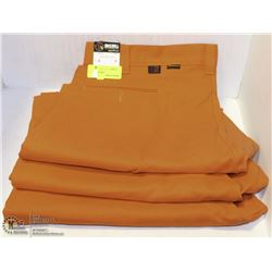3 PAIRS 38X28 BIGBILL ORANGE WORK PANTS