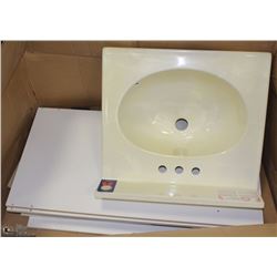 NEW BATHROOM SINK AND CABINET 19"W X16"DEPTH