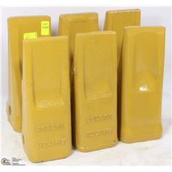 LOT OF 6 BUCKET TEETH FOR DIGGER