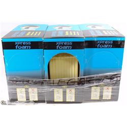 3 BOXES OF BURLETE MASKING X-PRESS FOAM