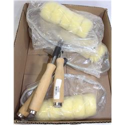 LOT OF 4, 6-3/4" PAINT ROLLERS W/ SCREW-BASE