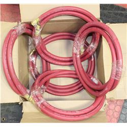 BOX OF 5 QTY  1/2" X10' GREEN LINE WATER HOSES