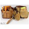 Image 1 : 9) 2 LEATHER TOOL BELTS WITH CONTENTS