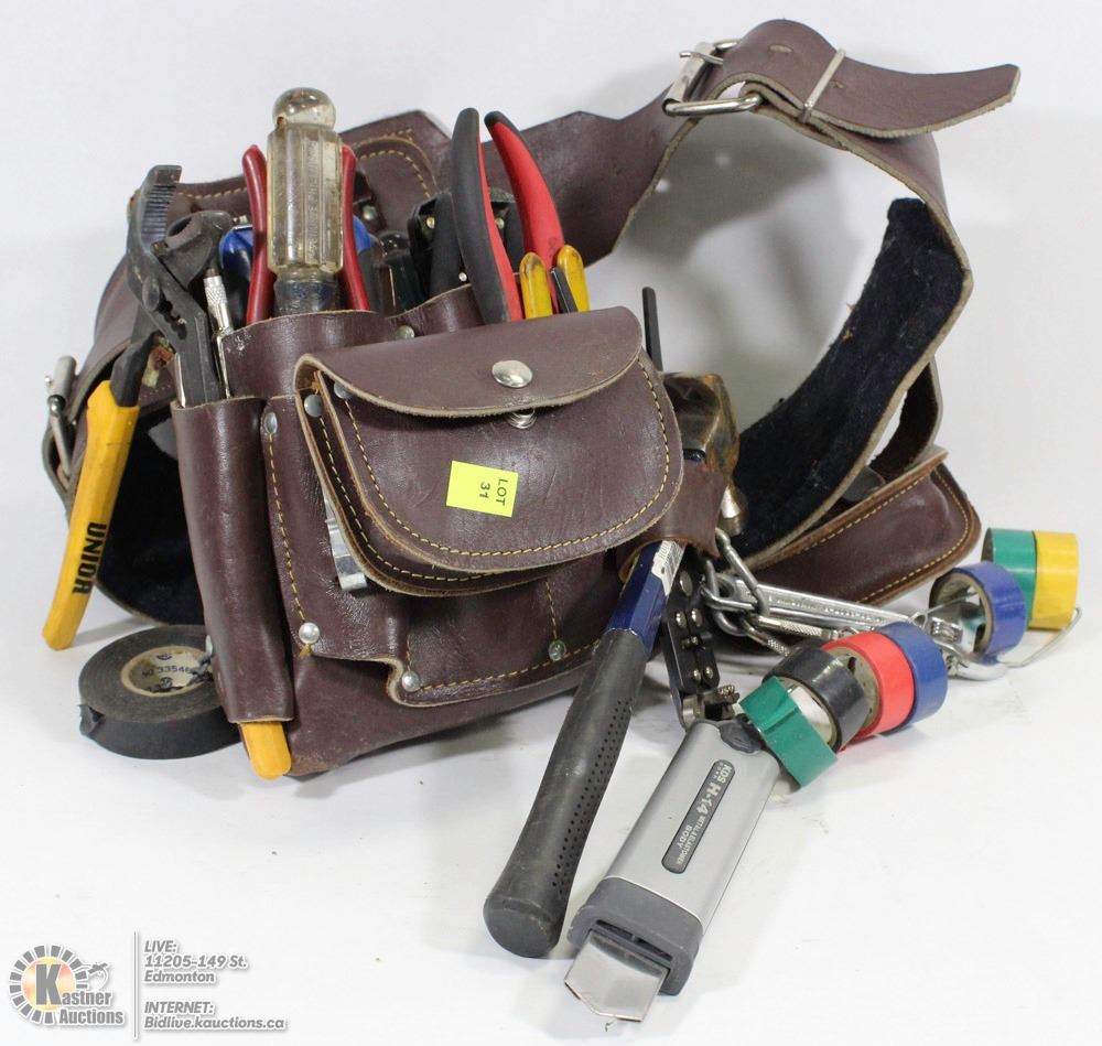 KUNYS TOOL BELT W/CONTENTS