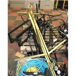 PALLET OF ASSORTED COMMERCIAL CLOTHES RACKS