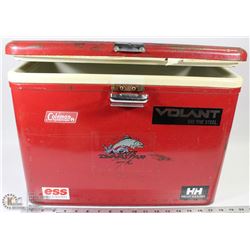 VINTAGE COLEMAN COOLER RED