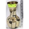 Image 1 : BRASS HAND PAINTED VASE