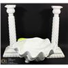 Image 1 : SHELL' CENTREPIECE BOWL AND CANDLESTICKS