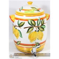 LARGE CERAMIC JUICE DECANTER WITH SPOUT