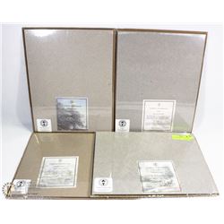 LOT OF 4 THOMAS KINCADE SEALED PRINTS W/ COAS