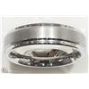 Image 4 : #5-TWO TUNGSTEN CARBIDE & ONE COBALT MENS RINGS
