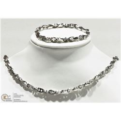 #7-STAINLESS STEEL MENS NECKLACE & BRACELET SET