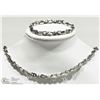 Image 1 : #7-STAINLESS STEEL MENS NECKLACE & BRACELET SET