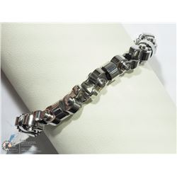 #10-STAINLESS STEEL MENS LINK BRACELET